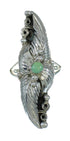 Genuine Sterling Silver Jewelry Southwestern Turquoise Ring Size 8-1/4 AX90527